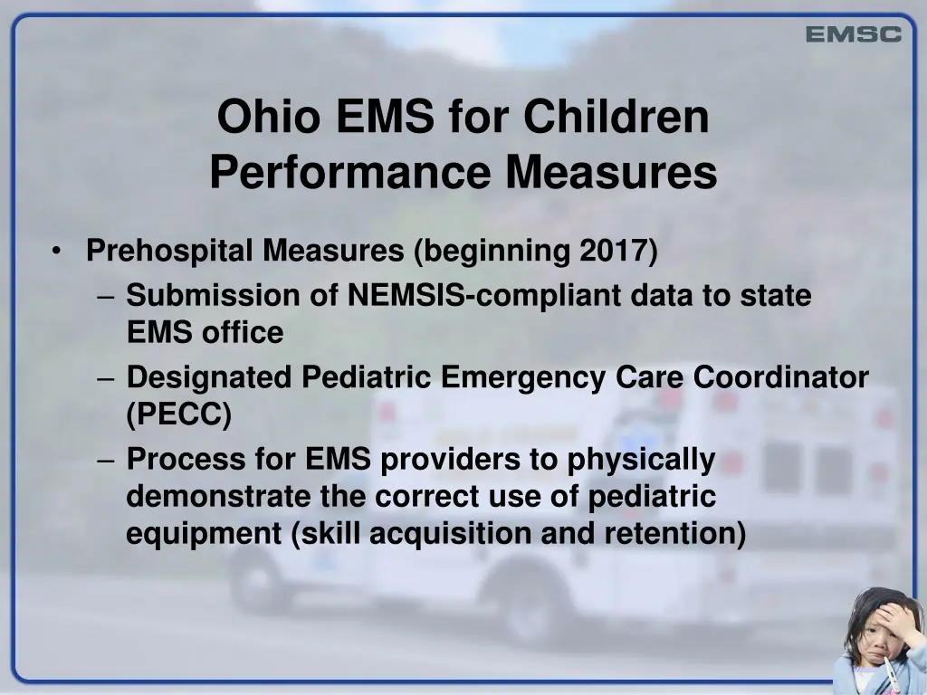 ohio ems for children performance measures 2