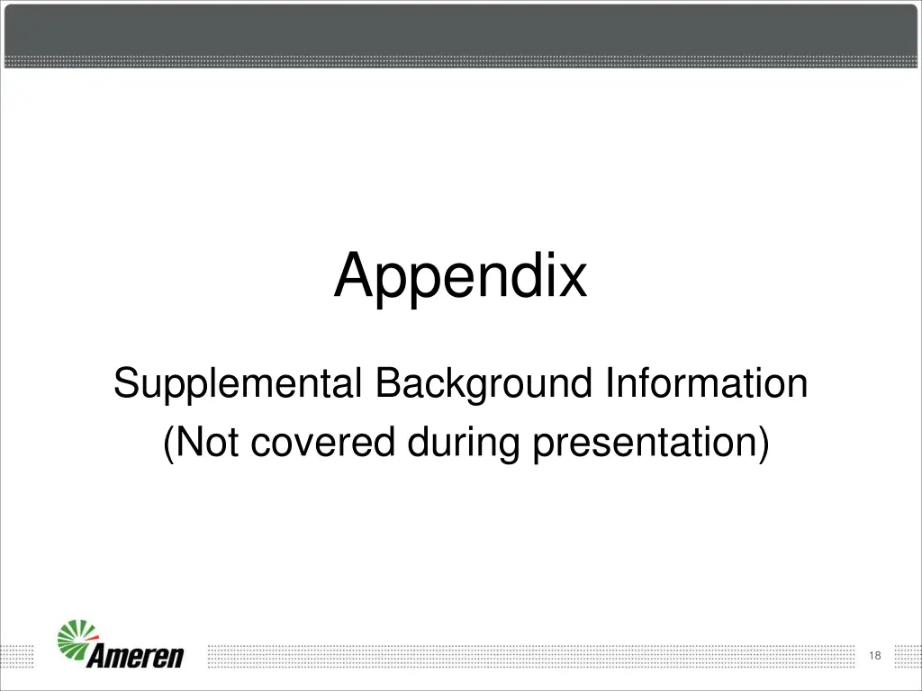 appendix