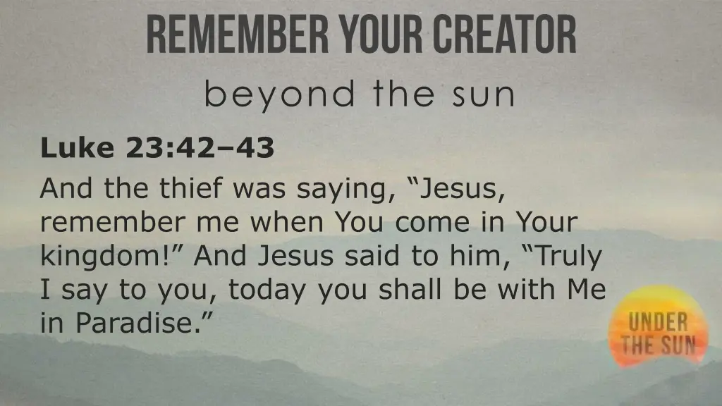 beyond the sun
