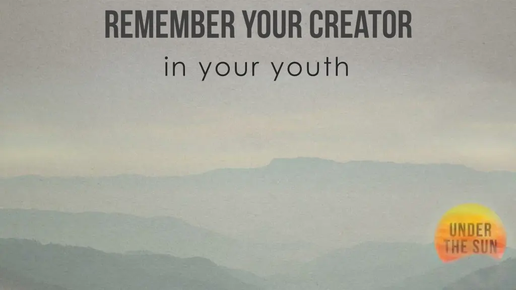 in your youth