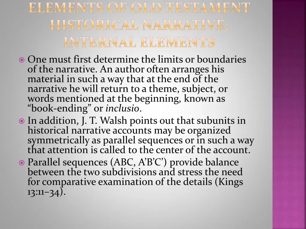 elements of old testament historical narrative 1