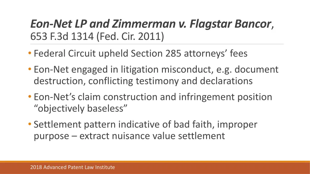 eon net lp and zimmerman v flagstar bancor 1