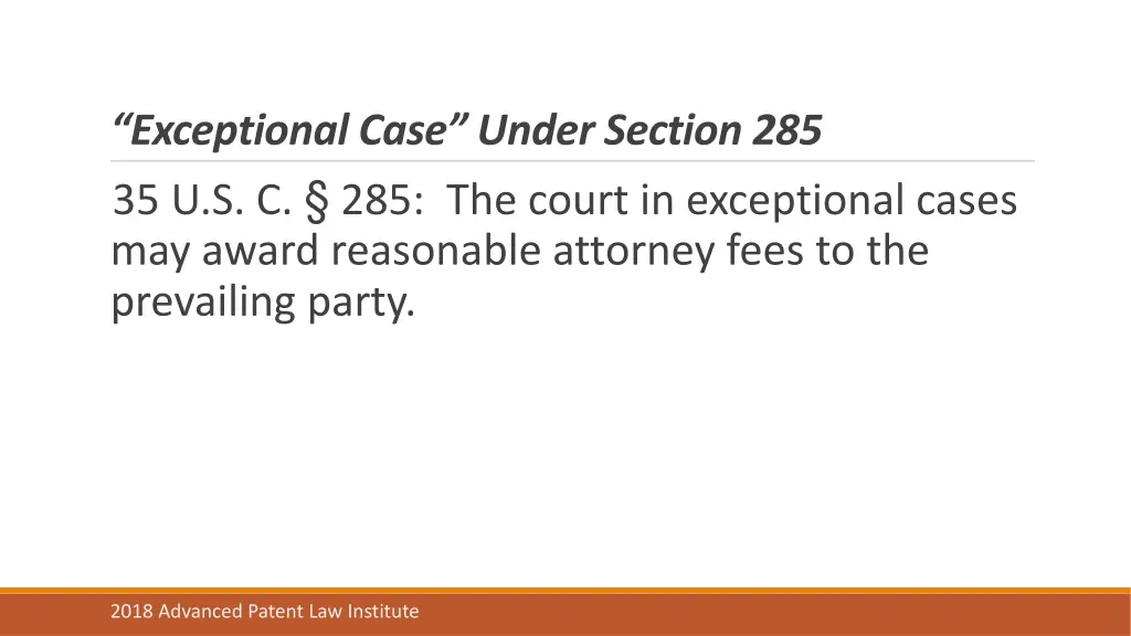 exceptional case under section