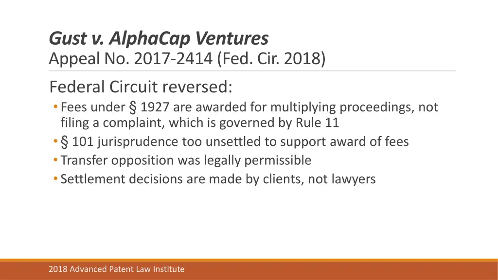 gust v alphacap ventures appeal no 2017 2414 1