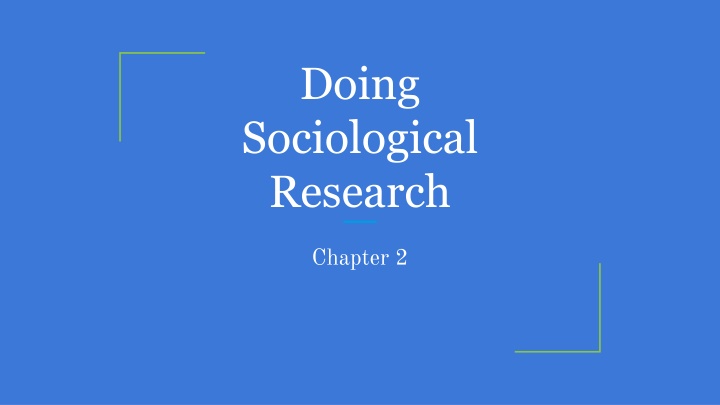 doing sociological research