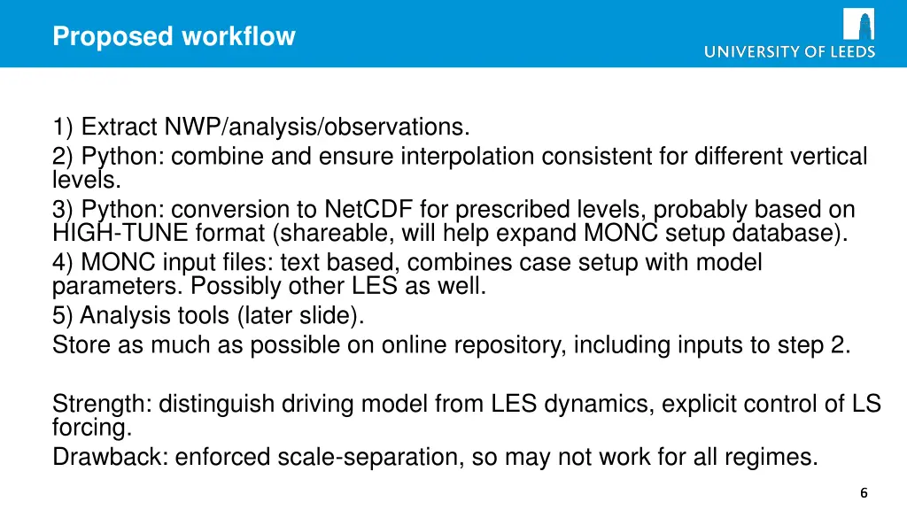 proposed workflow