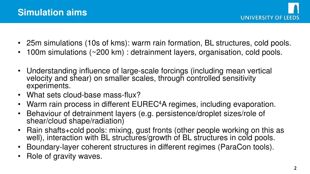 simulation aims