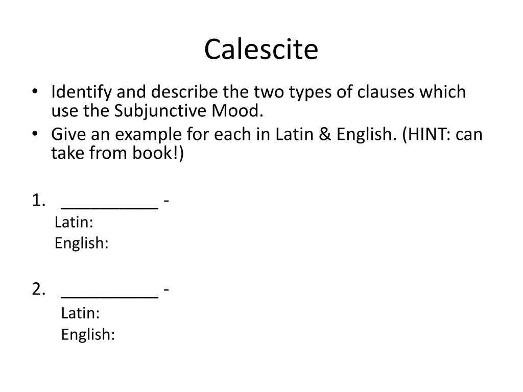 calescite 3