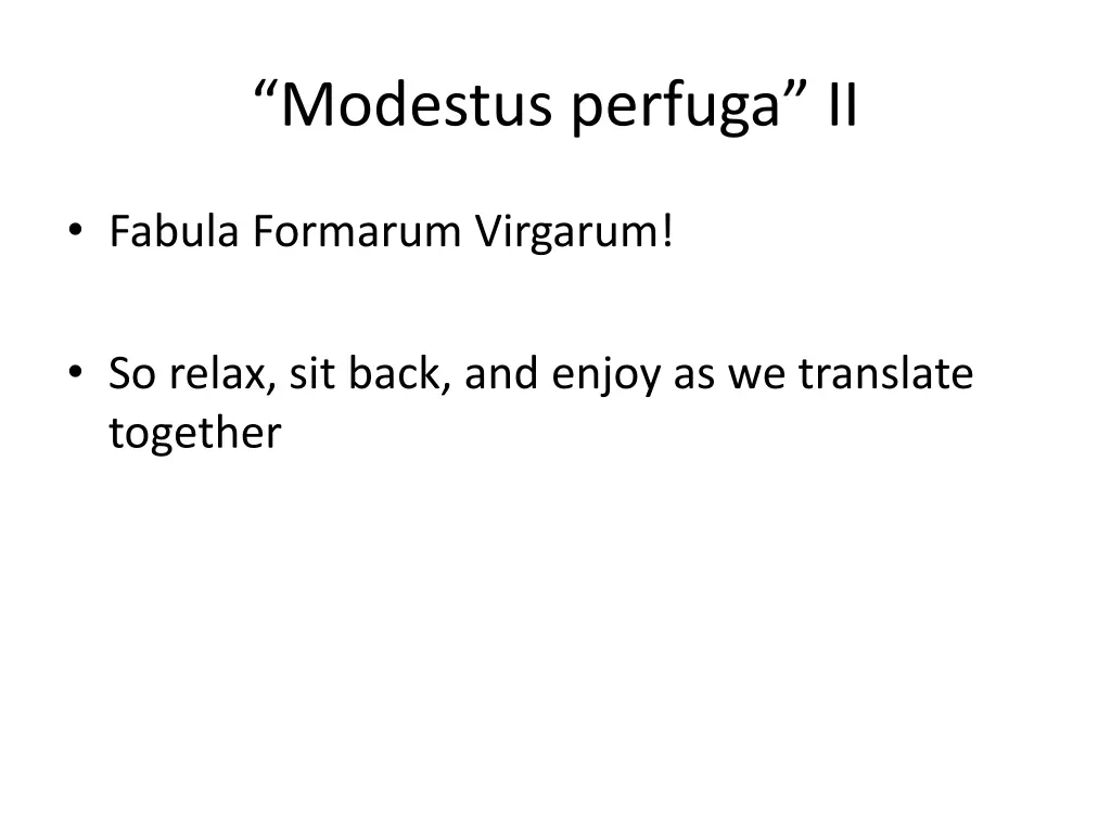 modestus perfuga ii
