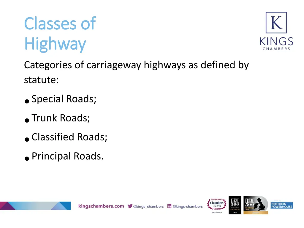 classes of classes of highway highway 1