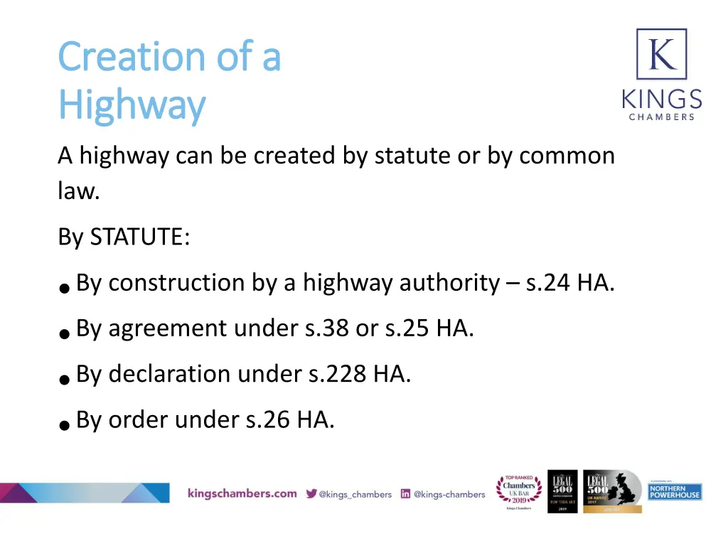 creation of a creation of a highway highway