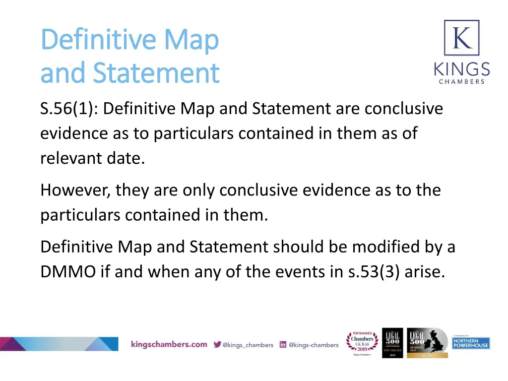 definitive map definitive map and statement 1