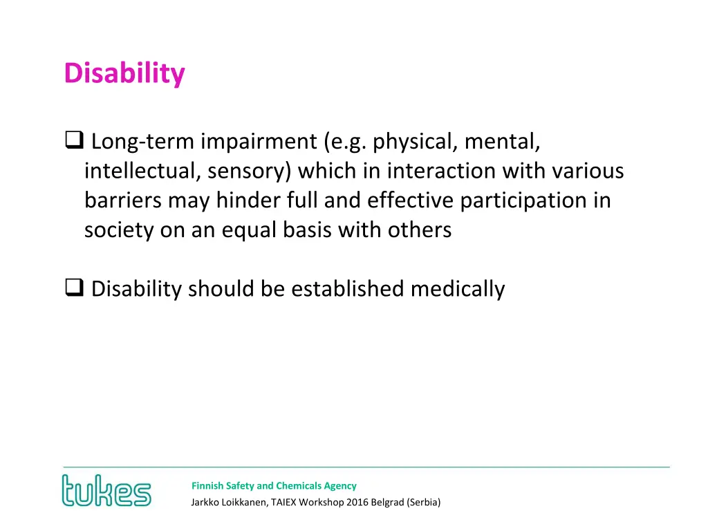 disability