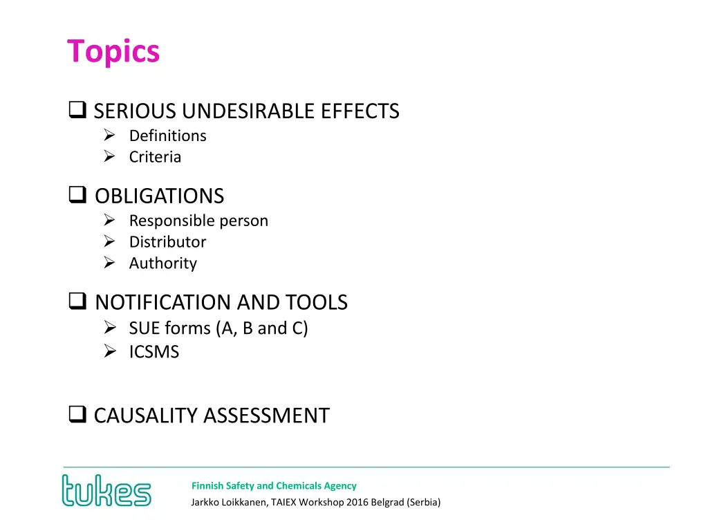 topics