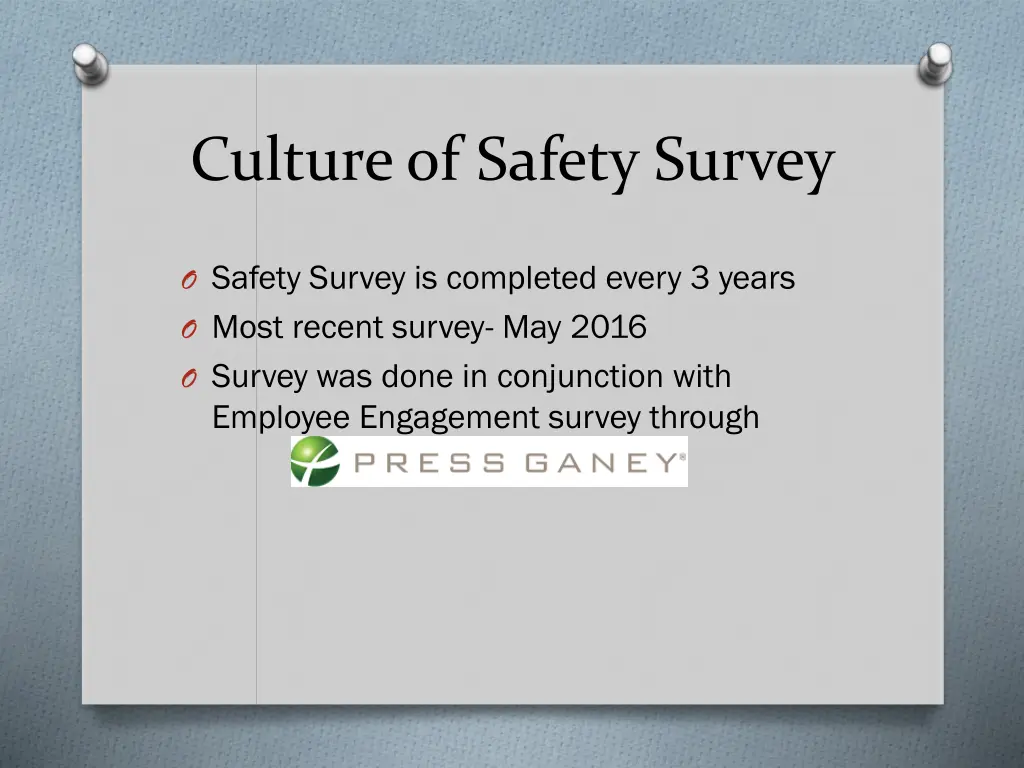 culture of safety survey 1