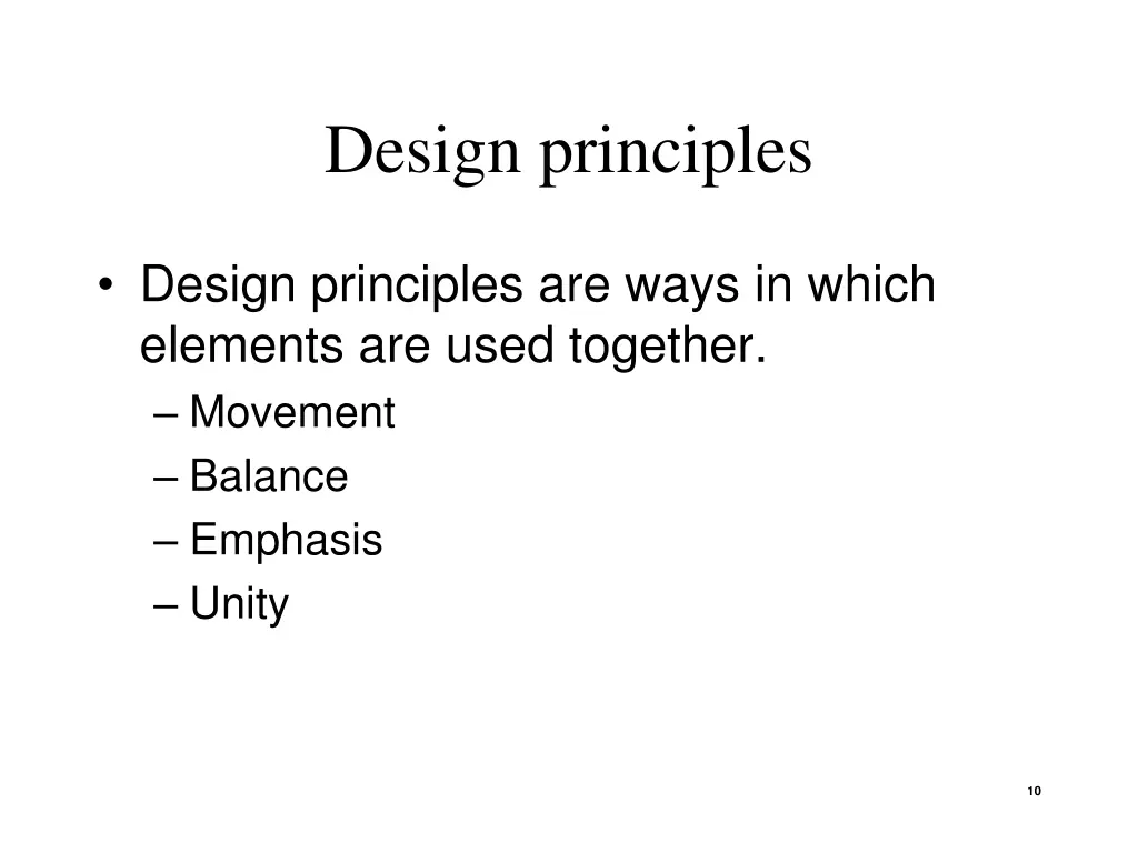 design principles