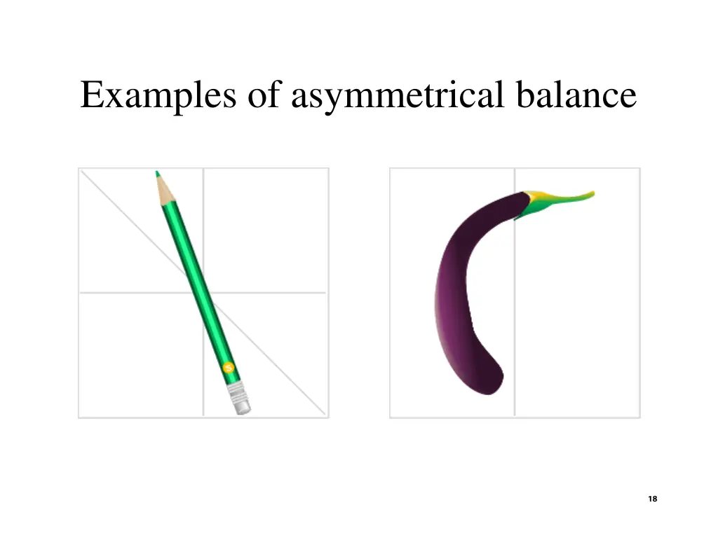 examples of asymmetrical balance