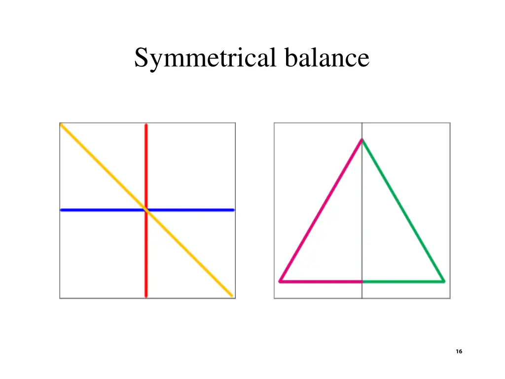 symmetrical balance
