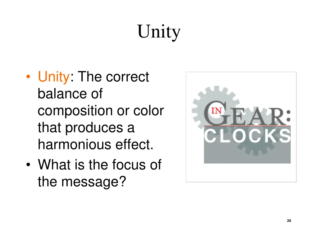 unity