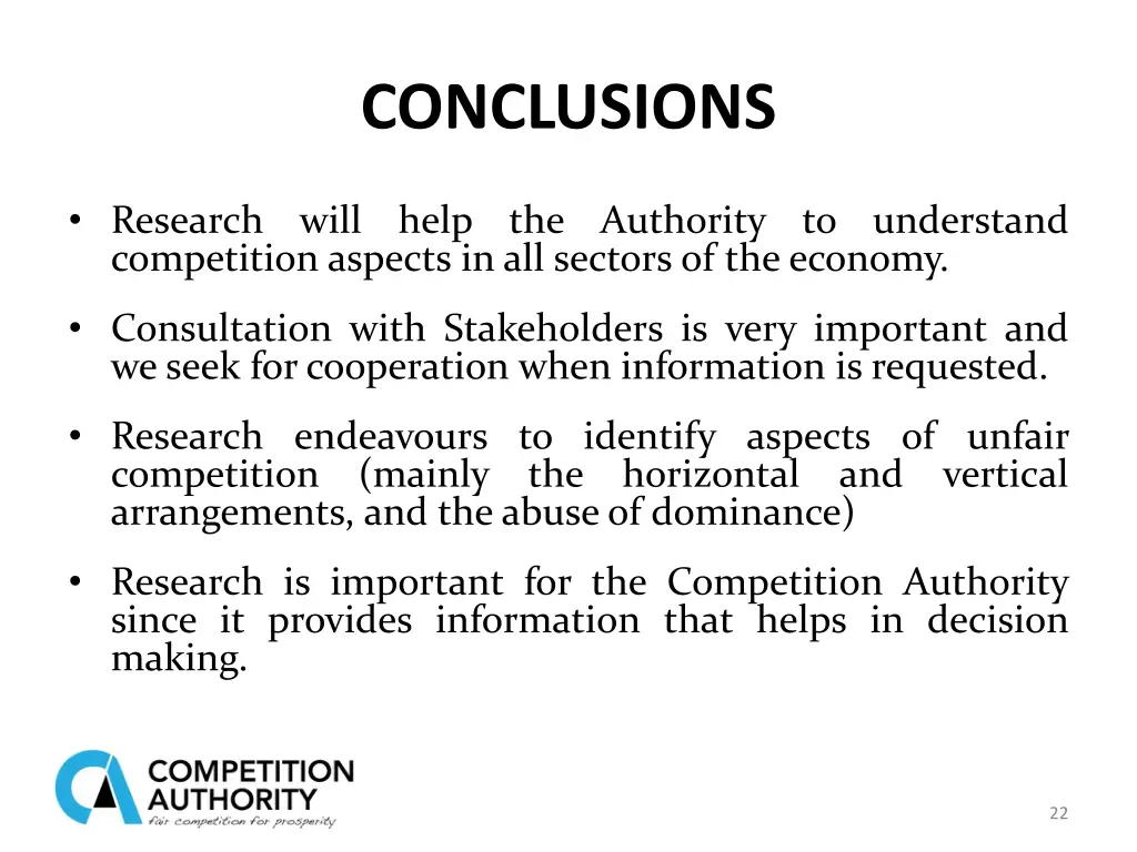 conclusions