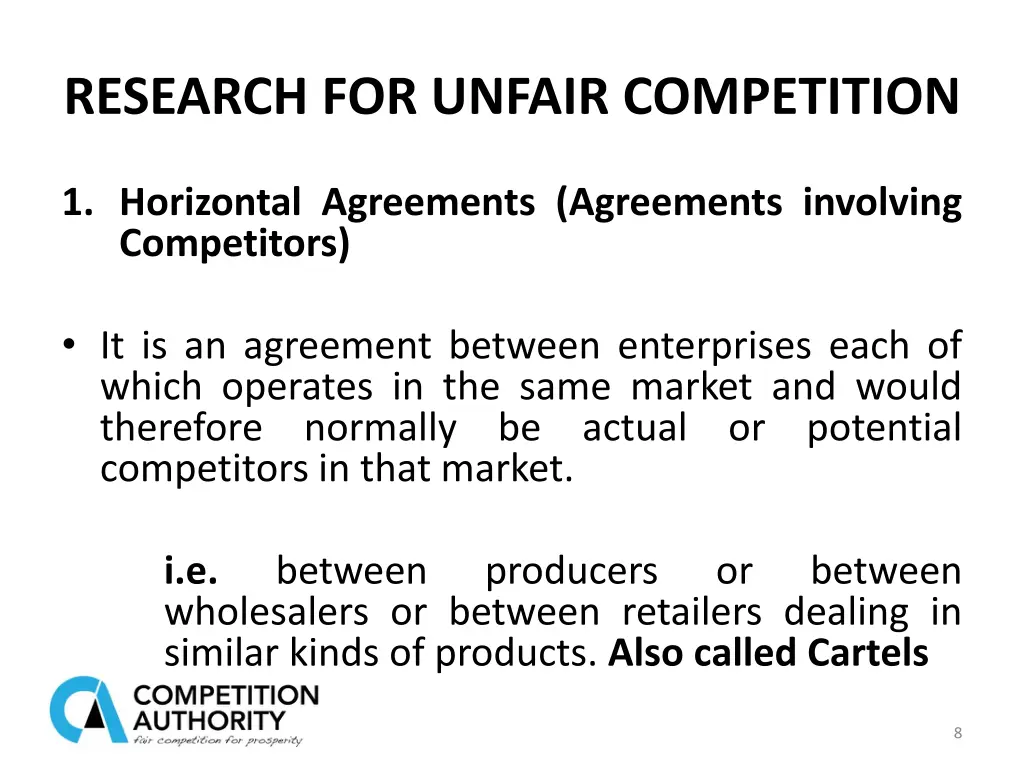 research for unfair competition 1