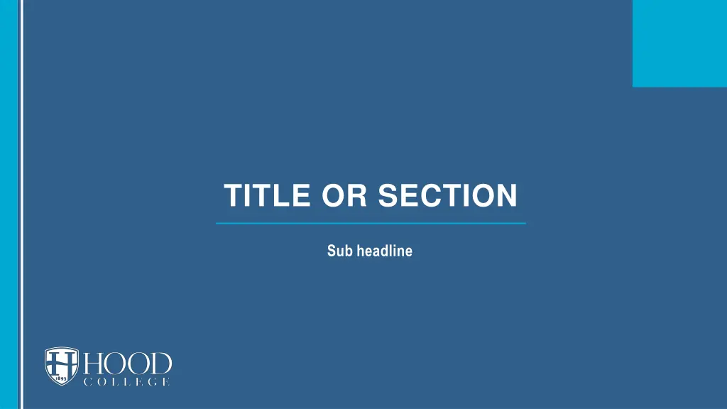 title or section 1