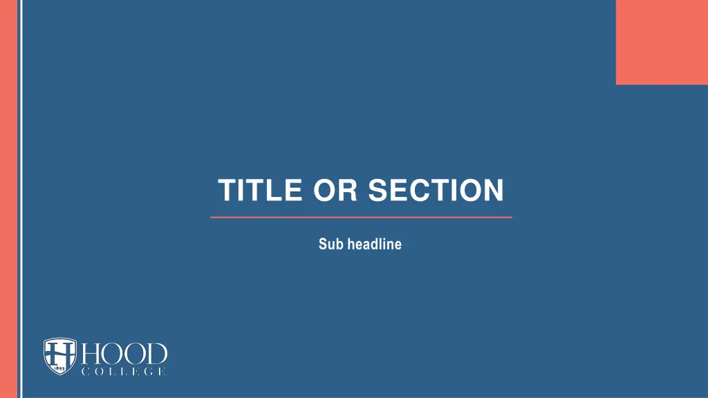 title or section 2