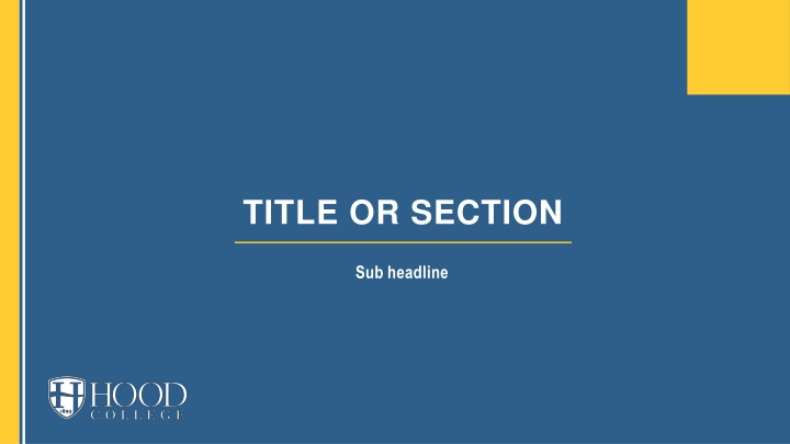 title or section