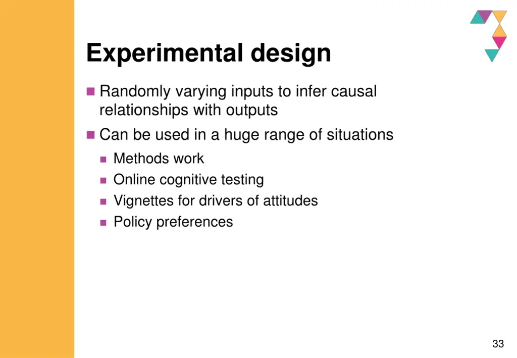 experimental design