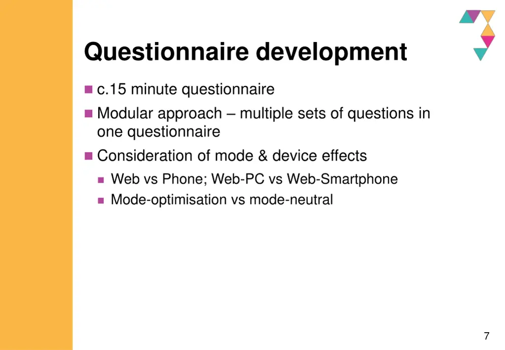 questionnaire development