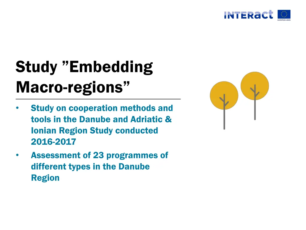 study embedding macro regions