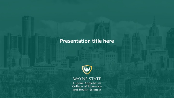 presentation title here