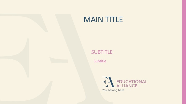 main title