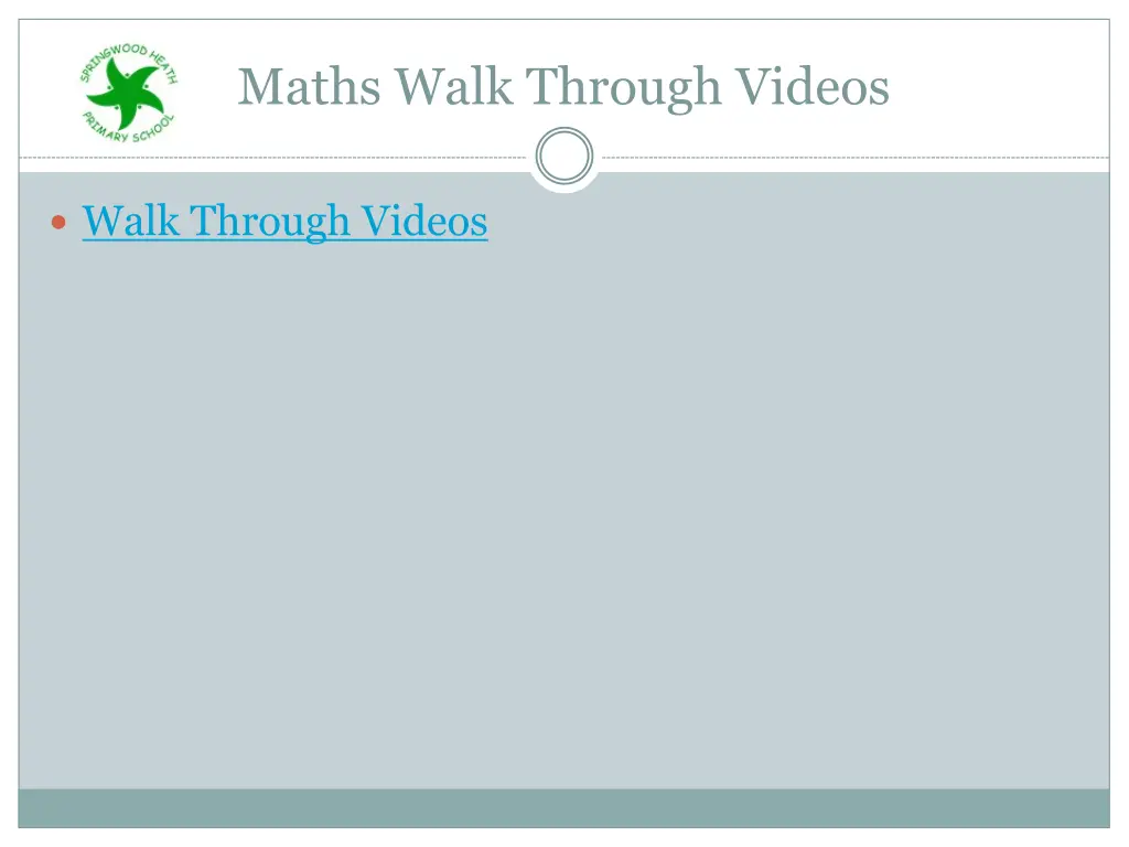 maths walk through videos