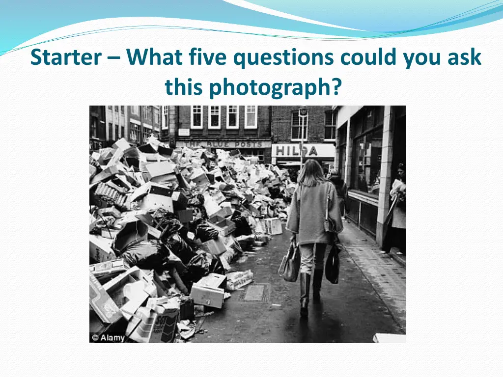 starter what five questions could you ask this