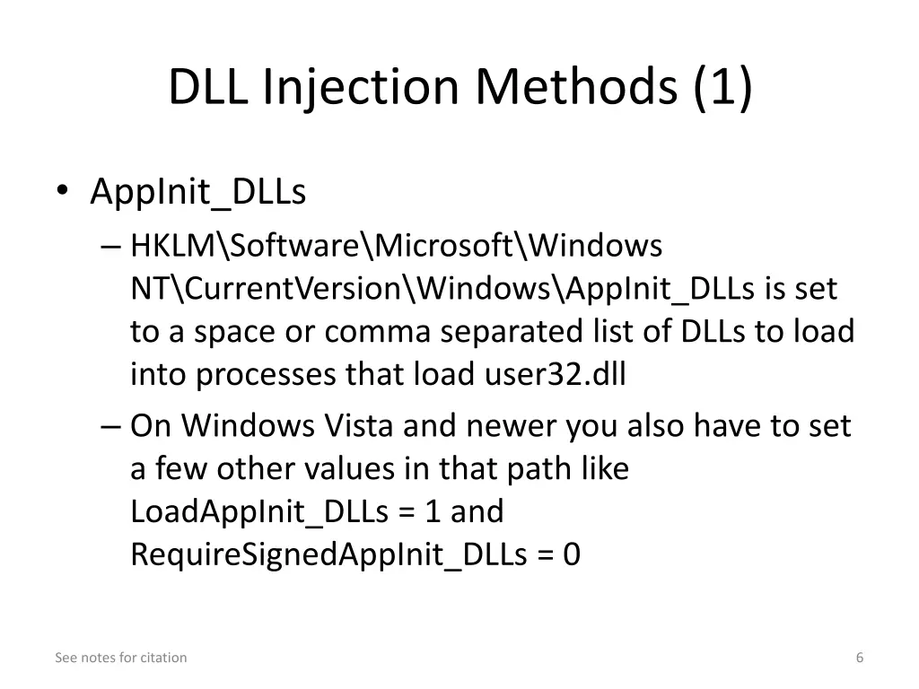 dll injection methods 1