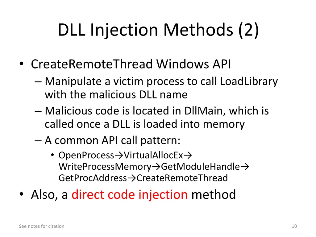 dll injection methods 2