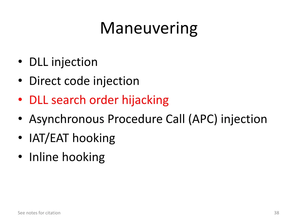 maneuvering 1