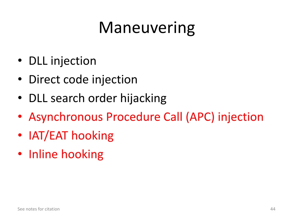 maneuvering 2