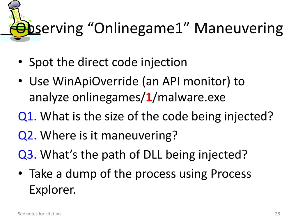 observing onlinegame1 maneuvering