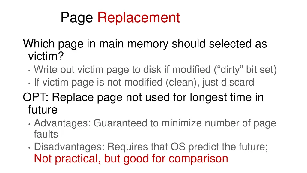 page replacement