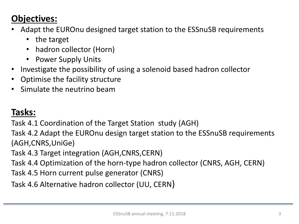 objectives adapt the euronu designed target