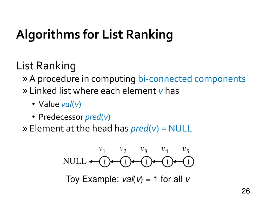 algorithms for list ranking