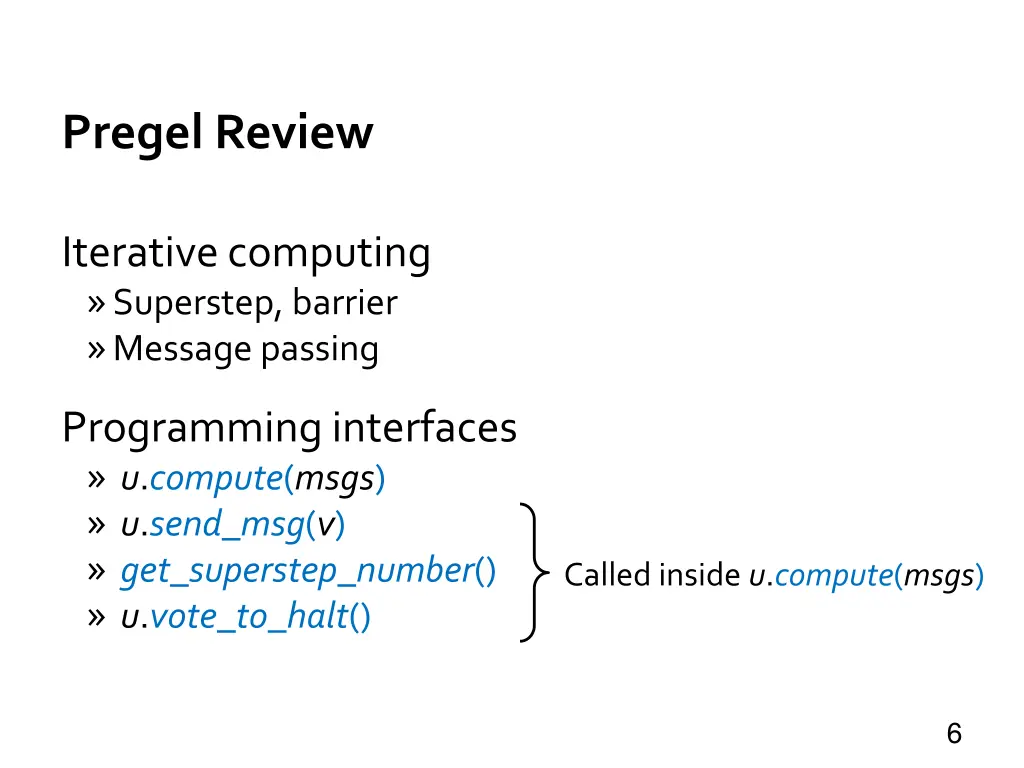 pregel review 1