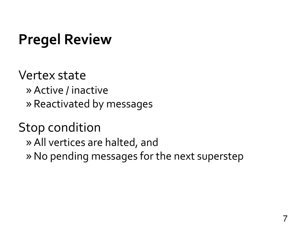 pregel review 2