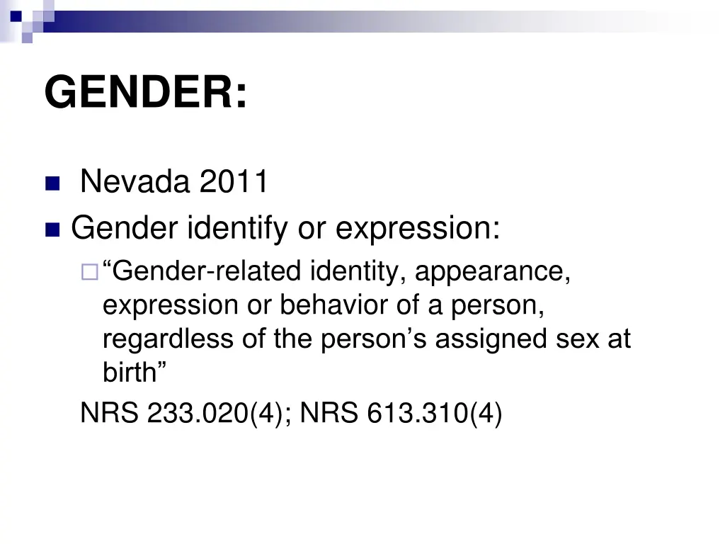 gender