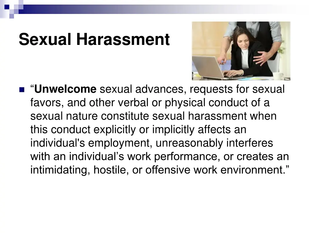 sexual harassment