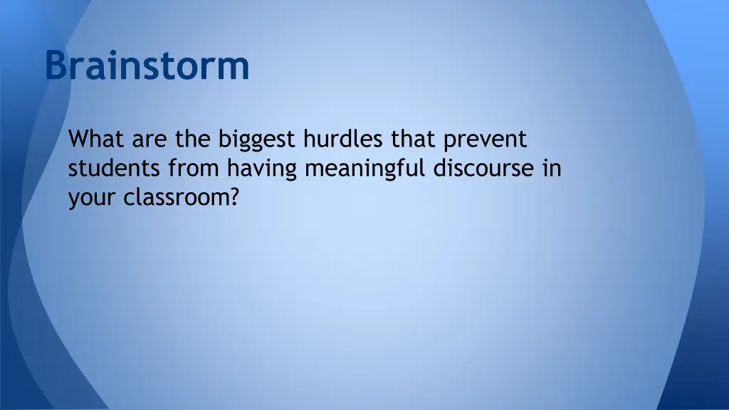 brainstorm