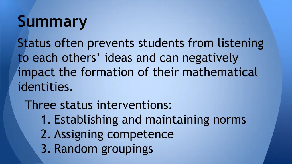summary 1