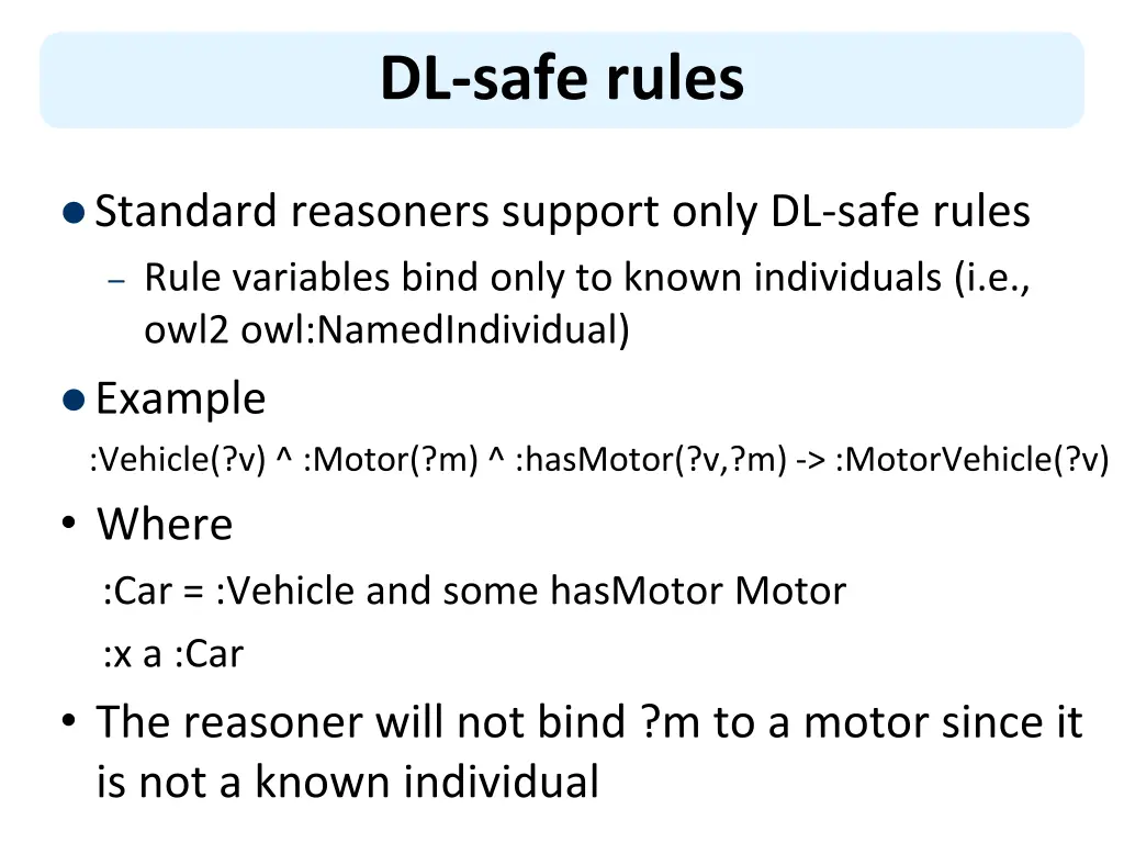 dl safe rules